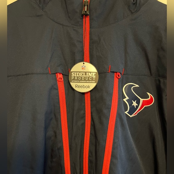 Houston Texans Vintage 2010 Fleece Lined Coat - Size L - NEW w/tags - Picture 3 of 8